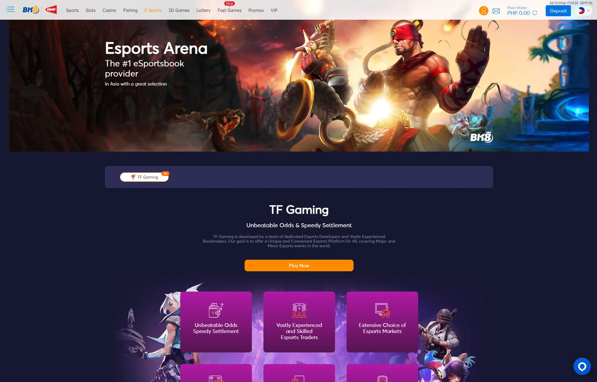 BK8 e-Sports Betting